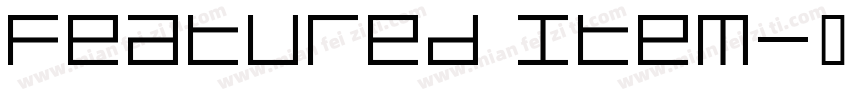 Featured Item字体转换